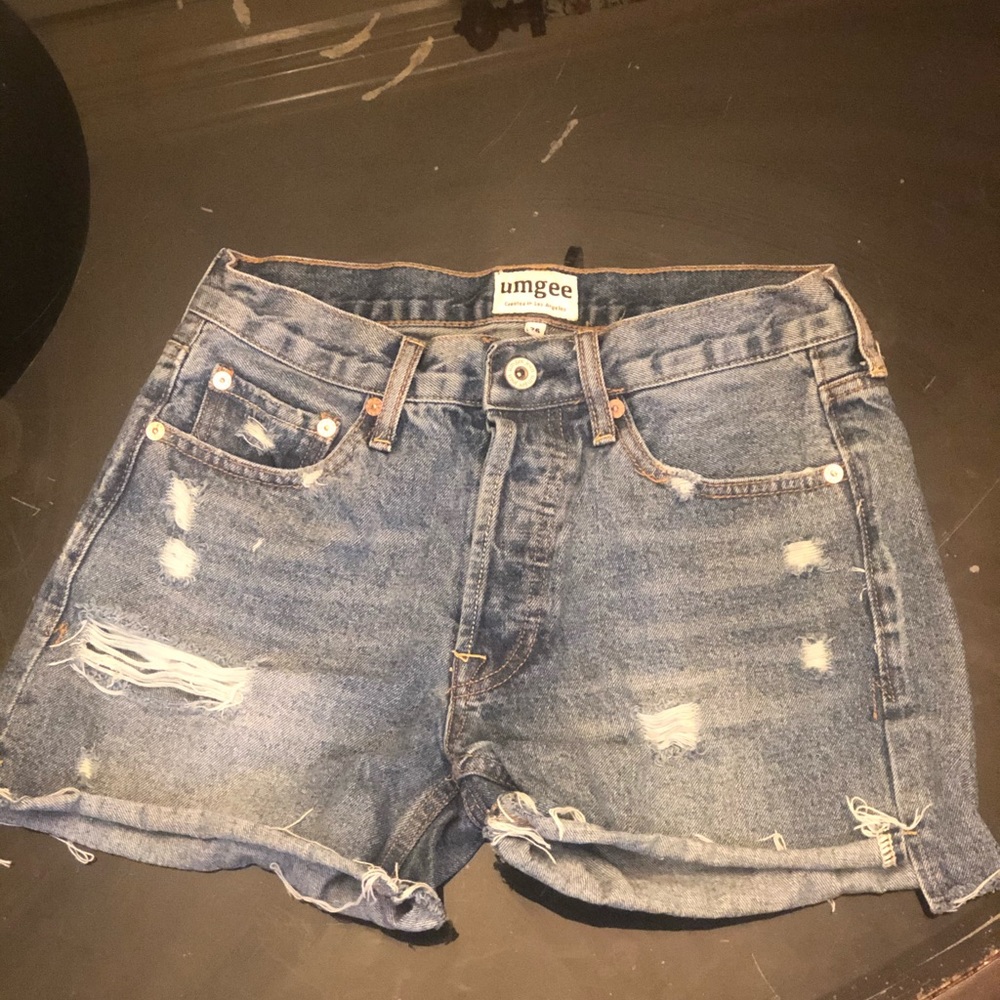Umgee high waisted denim shorts